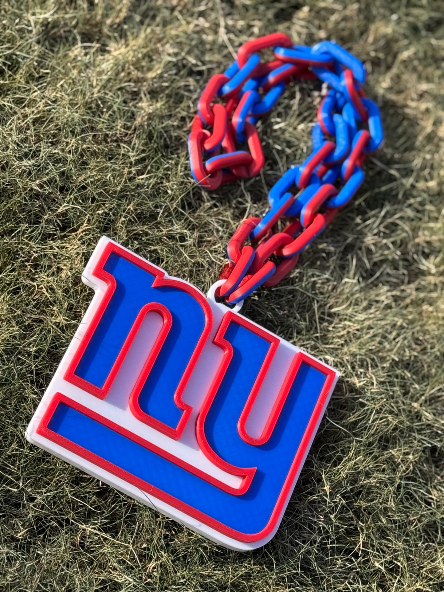 3D Printed Oversized Logo Sports Necklace