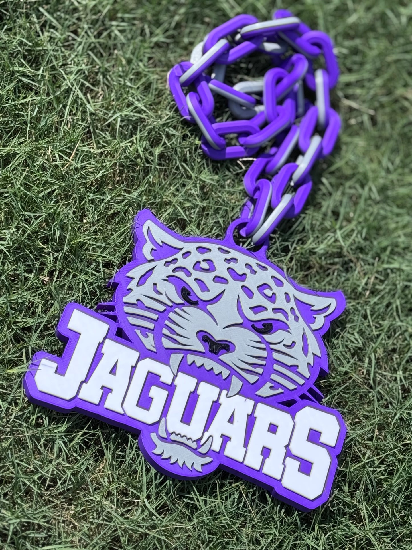 3D Printed Oversized Logo Sports Necklace