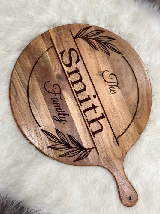 Personalized Engraved Charcuterie Board