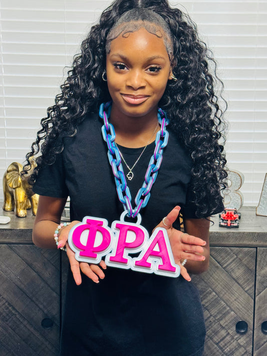 3d Sorority Necklace